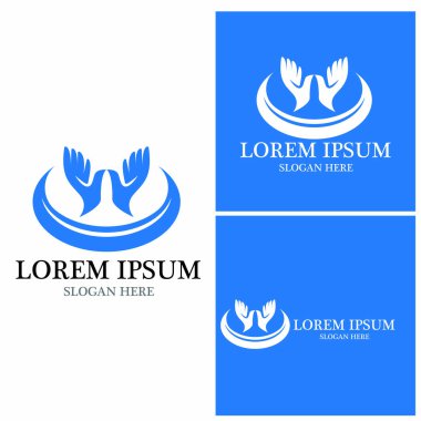 El bakımı insanları resimleme şablonu