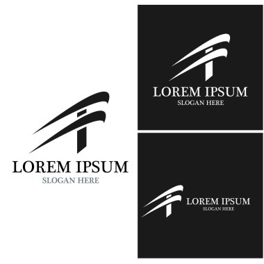 F Harfi vektör resimleme tasarımı