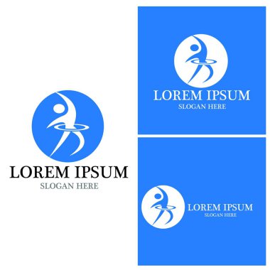 Yoga insanları logo vektör çizimi