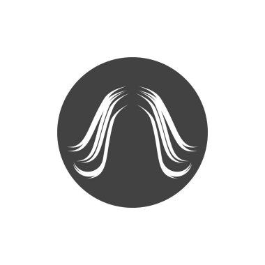 Saç tedavisi logo vektör çizimi