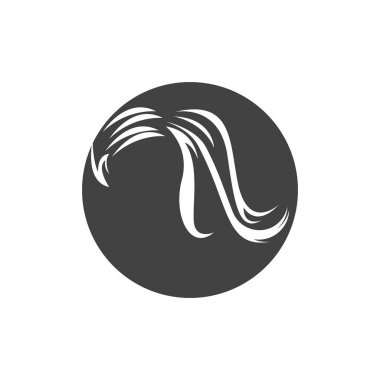 Saç tedavisi logo vektör çizimi