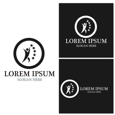 İş Adamları Başarı Logo Vektörü Şablonu