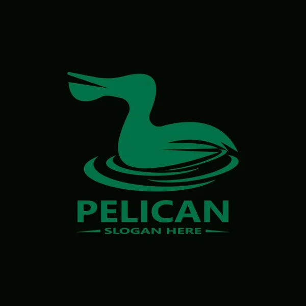 Stock vector Pelican Simple Logo Vector Illustration