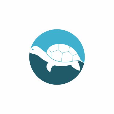 Kaplumbağa Logosu Resim Vektörü İllüstrasyonu