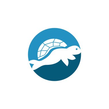 Kaplumbağa Logosu Resim Vektörü İllüstrasyonu