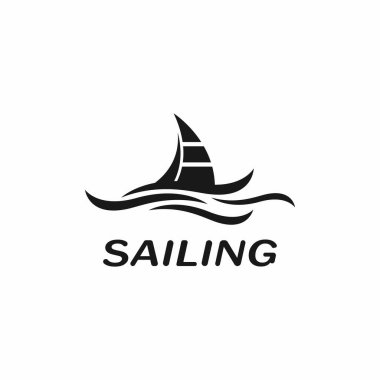Yelkenli yat logosu çizimi