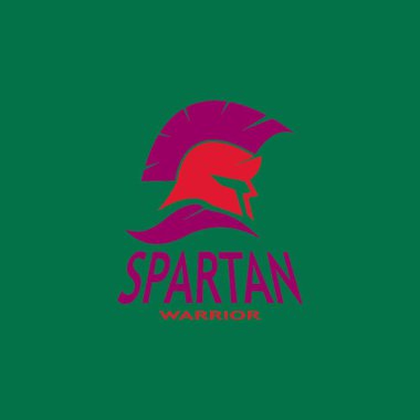 Spartan Logo Vektörü Sparta Logo Vektörü Spartan Logo Şablonu Simgesi Simgesi