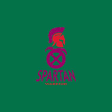 Spartan Logo Vektörü Sparta Logo Vektörü Spartan Logo Şablonu Simgesi Simgesi