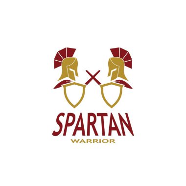 Spartan Logo Vektörü Sparta Logo Vektörü Spartan Logo Şablonu Simgesi Simgesi