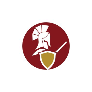 Spartan Logo Vektörü Sparta Logo Vektörü Spartan Logo Şablonu Simgesi Simgesi