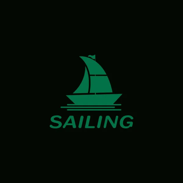 Voilier Yacht Logo Vectoriel Illustration — Image vectorielle