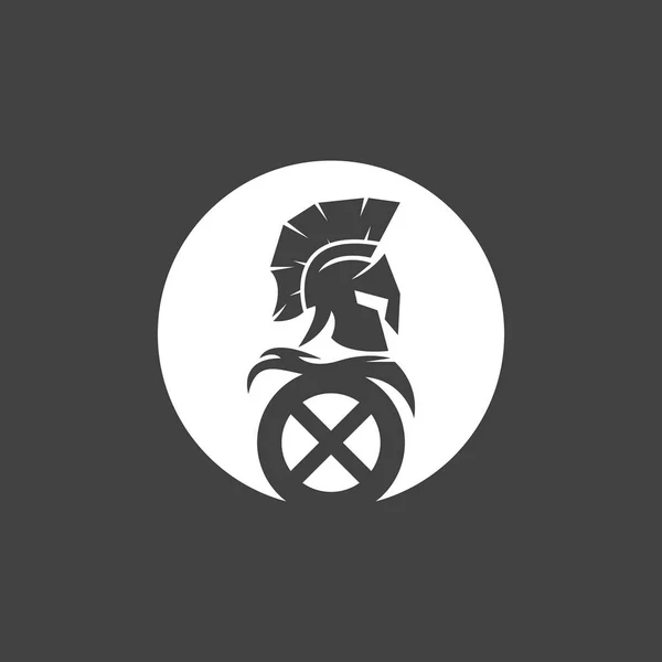 Spartan Logo Vector Sparta Logo Vector Spartan Helmet Logo Template — Stock Vector