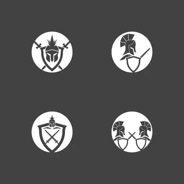 Spartan Logo Διάνυσμα Σπάρτη Λογότυπο Διάνυσμα Spartan Κράνος Λογότυπο Πρότυπο — Διανυσματικό Αρχείο