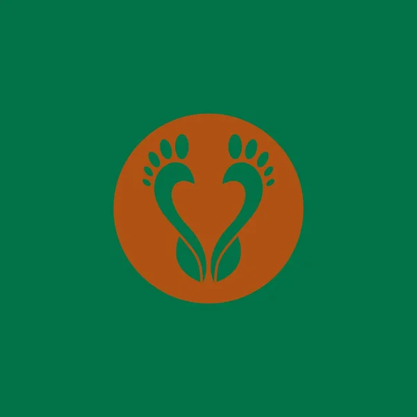 Векторная Иллюстрация Логотипа Ухода Ногами — стоковый вектор