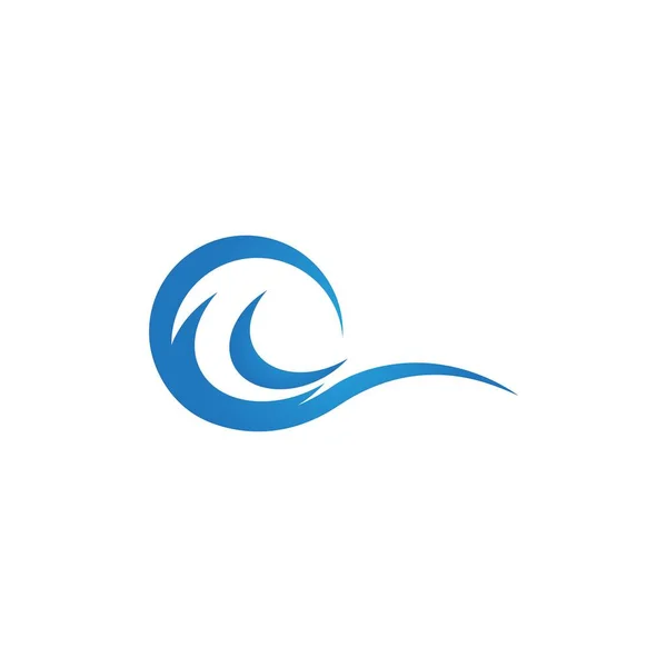 Splash Water Wave Beach Logo Symbol Vector — Stock Vector