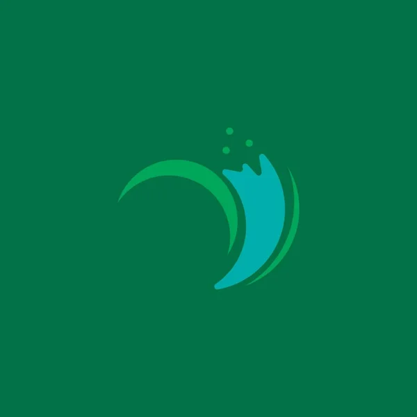 Splash Water Wave Beach Logo Symbol Vector — Stock Vector