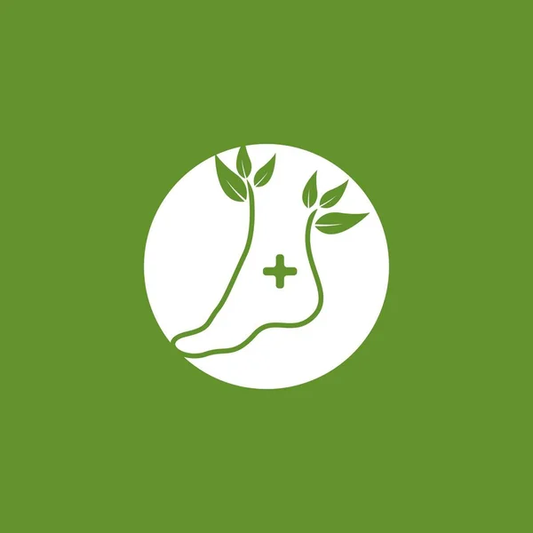 Логотип Охорони Здоров Ніг Векторні Ілюстрації — стоковий вектор