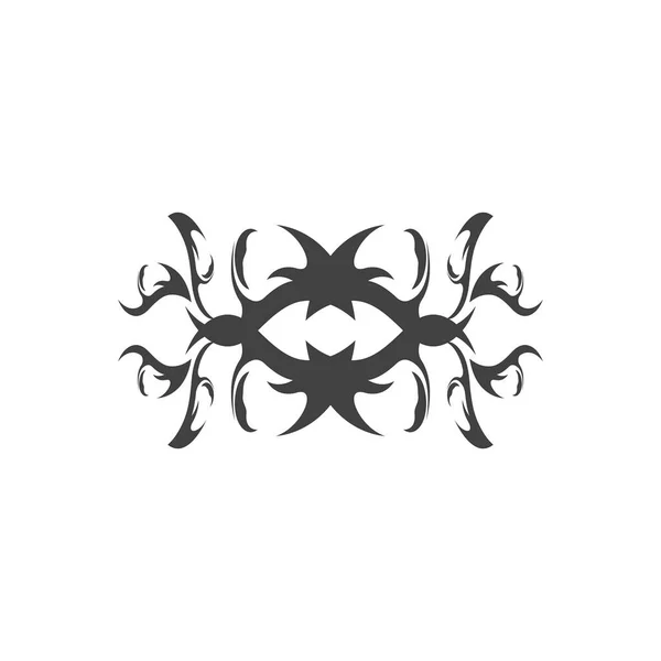 Чорний Татуювання Плечах Абстрактний Символ Шаблон — стоковий вектор