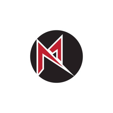 M Harfi Logo Tasarım Vektörü Şablonu