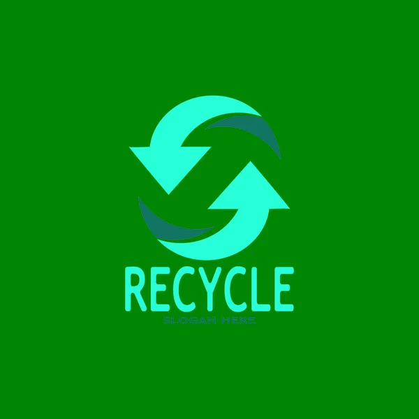 リサイクルアイコン リサイクルシンボル再利用ベクトルグラフィックロゴ — ストックベクタ