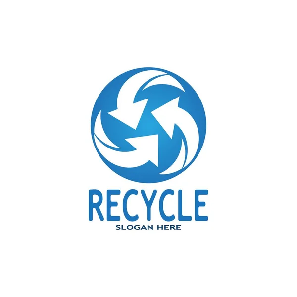 Icône Recyclage Logo Graphique Vectoriel Réutilisation Symbole Recyclage — Image vectorielle