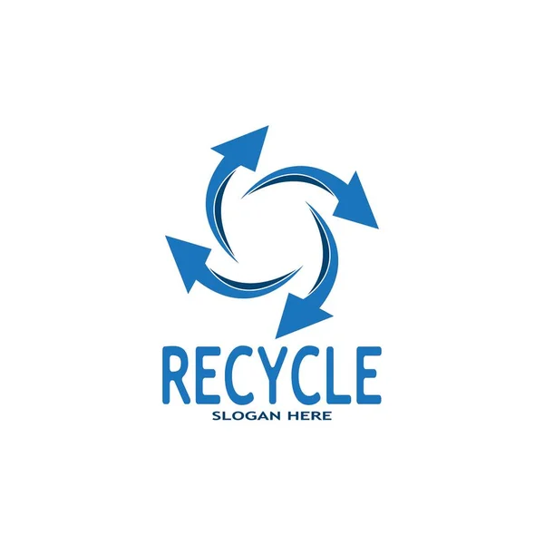 Ikona Recyklingu Symbol Recyklingu Ponowne Użycie Grafiki Wektorowej Logo — Wektor stockowy