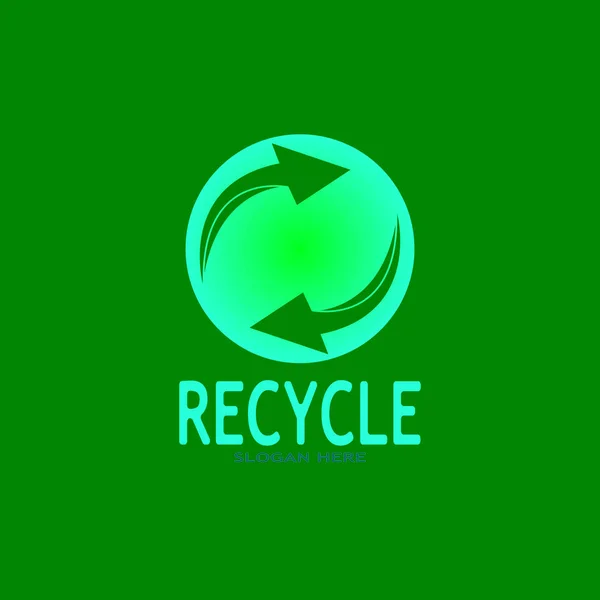 Ανακυκλώστε Εικονίδιο Ανακύκλωση Σύμβολο Επαναχρησιμοποίηση Διανυσματικών Γραφικών Λογότυπο — Διανυσματικό Αρχείο