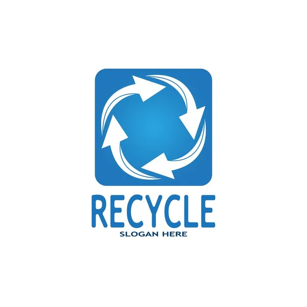 Recycle Icon Recycling Symbool Hergebruik Vector Graphics Logo — Stockvector