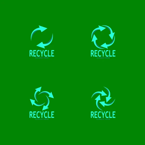 Recyklovat Ikonu Recyklační Symbol Znovu Použít Logo Vektorové Grafiky — Stockový vektor