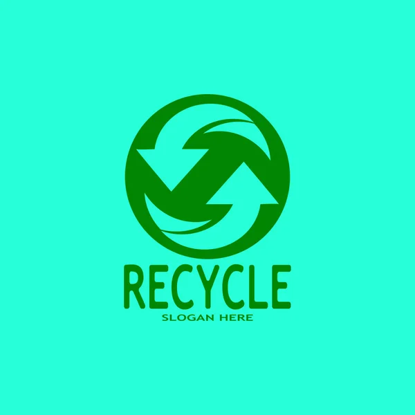 Icône Recyclage Logo Graphique Vectoriel Réutilisation Symbole Recyclage — Image vectorielle