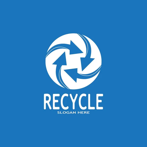 Recycle Icon Recycling Symbol Wiederverwendung Vector Graphics Logo — Stockvektor