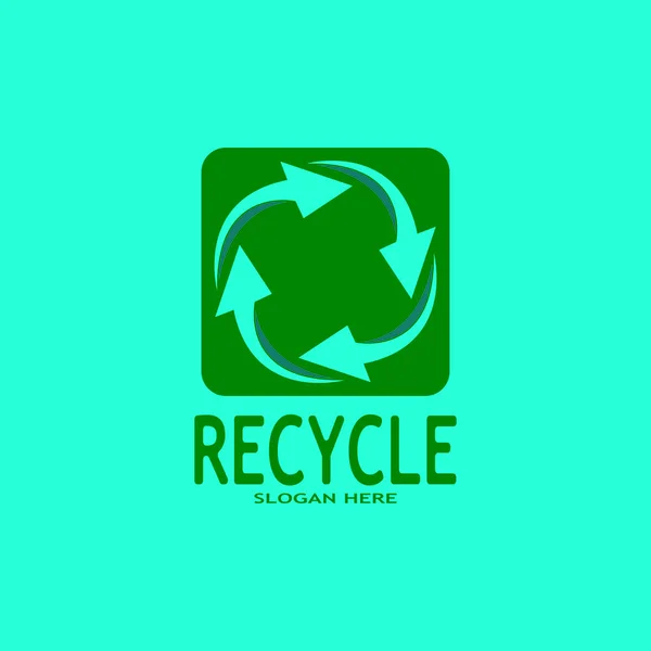 Recycle Icon Recycling Symbool Hergebruik Vector Graphics Logo — Stockvector
