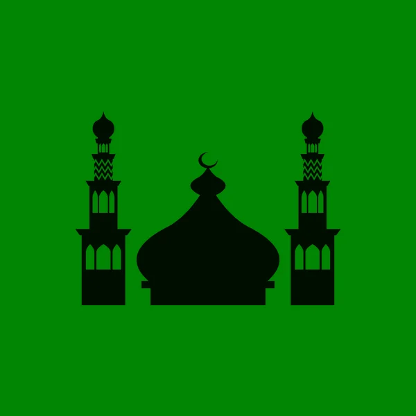 Ilustrasi Templat Masjid Islam Logo Design Vector - Stok Vektor