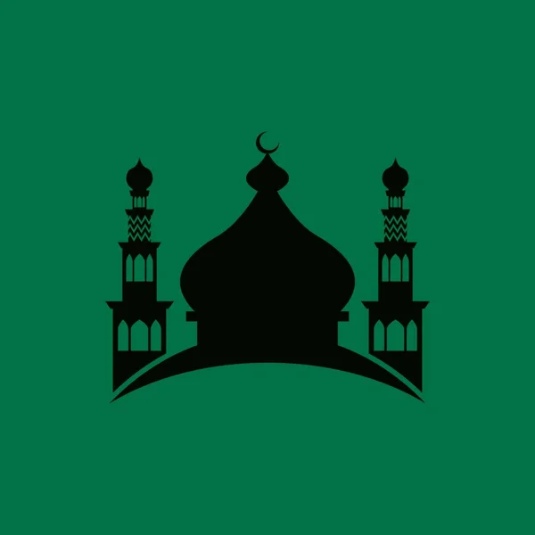 Modèle Vectoriel Conception Logo Mosquée Islamique Illustration — Image vectorielle