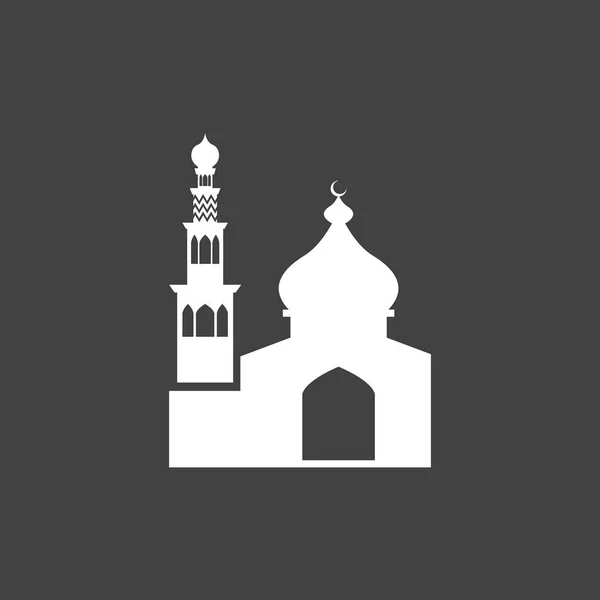 Иллюстрация Векторного Шаблона Логотипа Исламской Мечети — стоковый вектор
