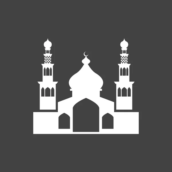 Iszlám Mecset Logo Design Vector Template Illusztráció — Stock Vector