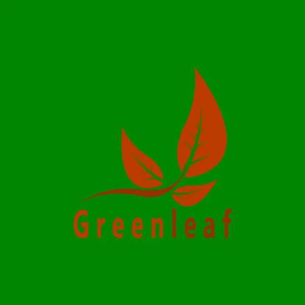 Ilustração Conceitual Vetor Símbolo Planta Natureza Folha Verde — Vetor de Stock