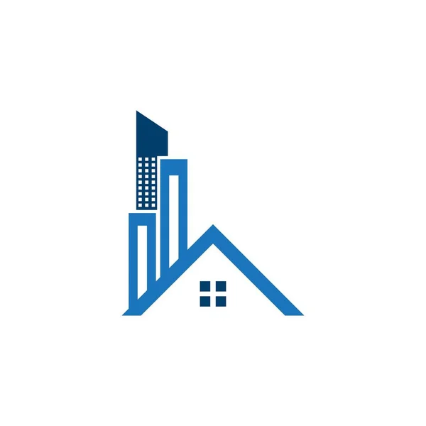 Home Construction Logo Vector Template — Stock Vector