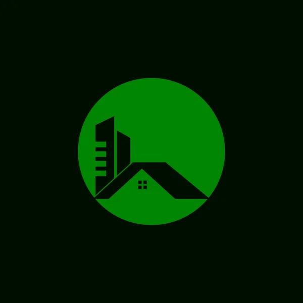 Accueil Logo Construction Modèle Vectoriel — Image vectorielle