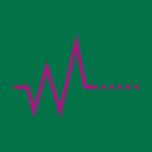 医学用心跳标志或脉线标志 带有现代矢量图解概念 — 图库矢量图片