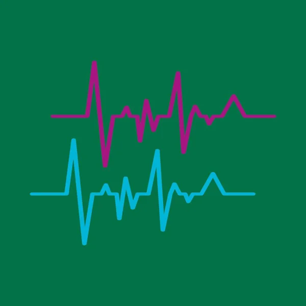 Logotipo Batida Cardíaca Logotipo Linha Pulso Para Medicina Médica Com — Vetor de Stock