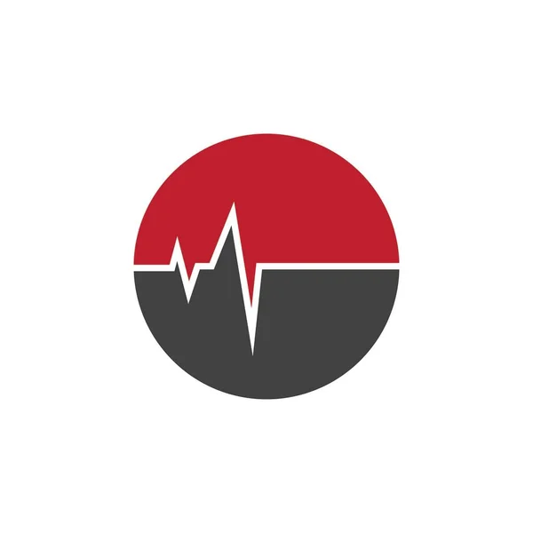 Logo Bicia Serca Lub Logo Linii Pulsu Dla Medycyny Nowoczesną — Wektor stockowy