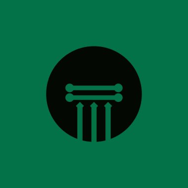 iş sütunu logo vektör simgesi simgesi