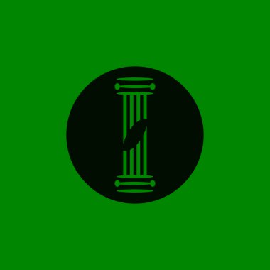 iş sütunu logo vektör simgesi simgesi