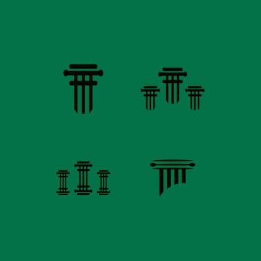 iş sütunu logo vektör simgesi simgesi