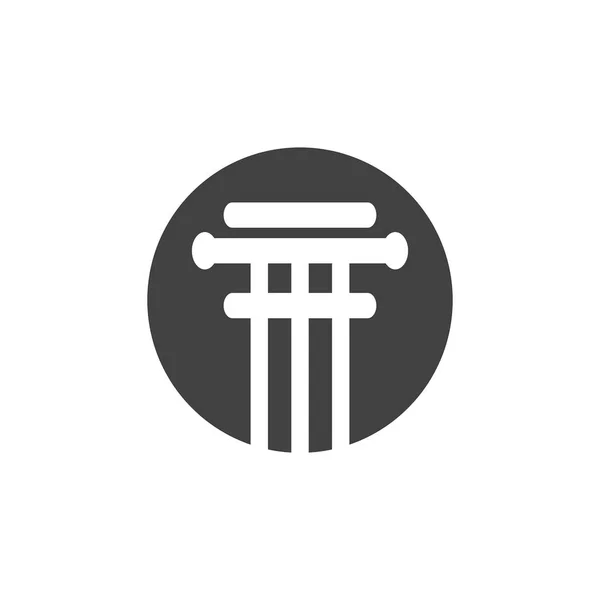 Bedrijfskolom Logo Vector Symbool Pictogram — Stockvector