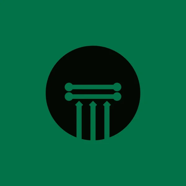 Значок Вектора Логотипа Столбца Бизнеса — стоковый вектор