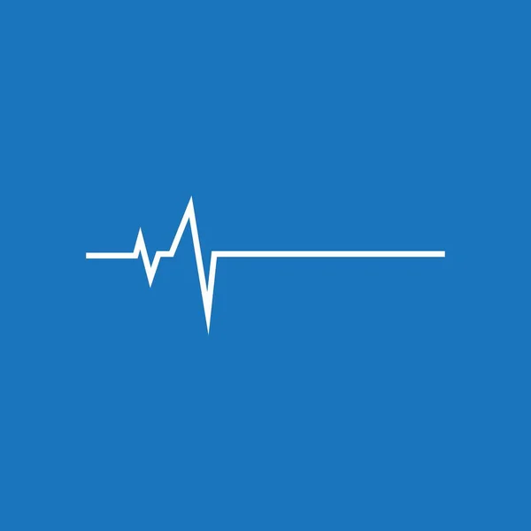 Logo Battement Coeur Logo Ligne Pouls Pour Médecine Médicale Avec — Image vectorielle