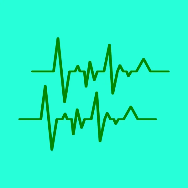 Logo Srdečního Rytmu Nebo Logo Pulsní Linky Pro Medicínu Moderním — Stockový vektor