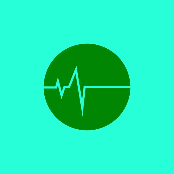 Logo Del Battito Cardiaco Logo Della Linea Impulso Medicina Medica — Vettoriale Stock